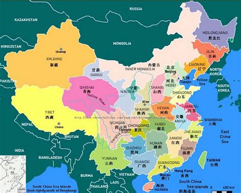 Map Of Chinas Provinces