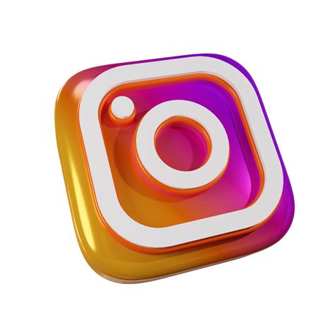 Icono De Renderizado 3d De Instagram Brillante 9673732 PNG