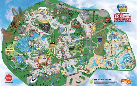 Park Map Six Flags Great America