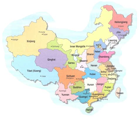 Maps Of China Provinces