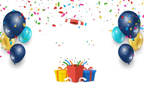 Birthday Balloons Border Png