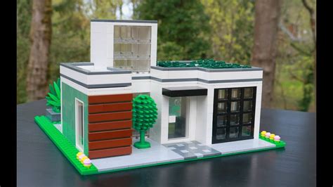 Lego Modern Garden House Moc Youtube