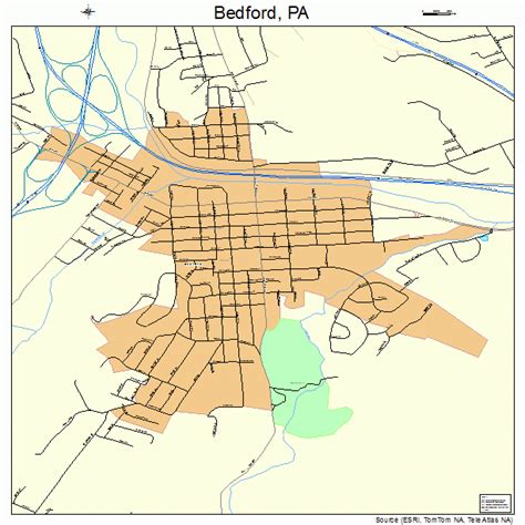 Bedford Pennsylvania Street Map 4204944