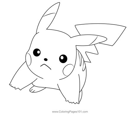 Angry Pikachu Coloring Page For Kids Free Pikachu Printable Coloring