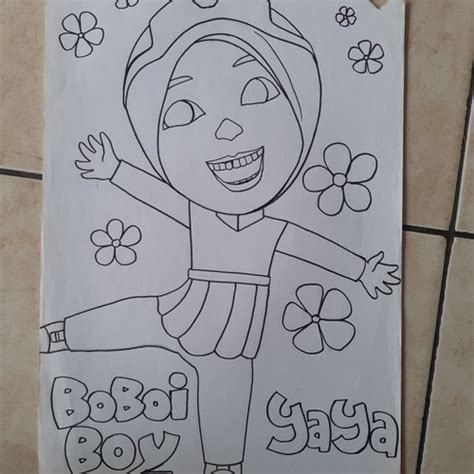 Jual Kertas Mewarnai Gambar Yaya Boboboi Kota Tangerang Selatan