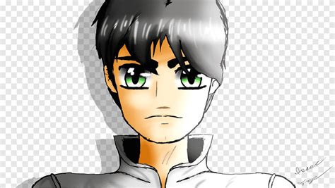 Dibujo Anime Pixel Art Anime Boy Cara Pelo Negro Png Pngegg