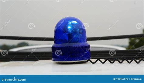 Blue Siren Signal Lamp For Warning Flashing Light On Vehicle Industry