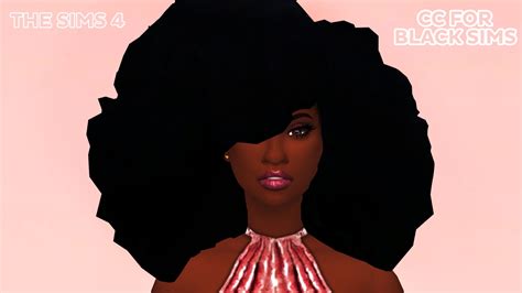 The Sims 4 Custom Content Hair Afro Ramlasopa