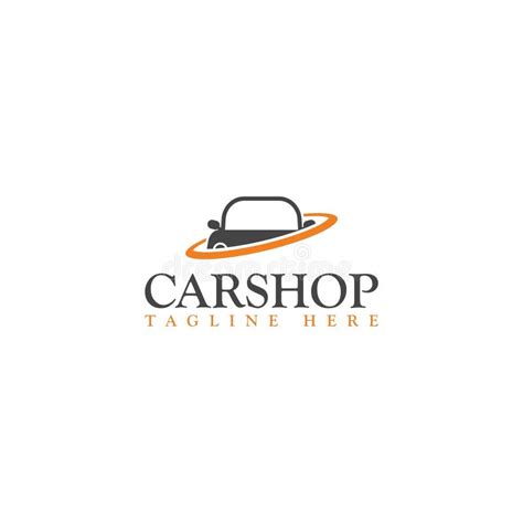 Car Shop Logo Template Design Isolated On White Background Stock Vector