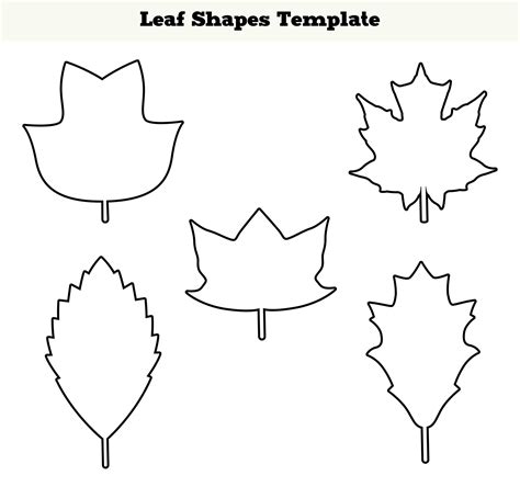 Free Printable Leaf Shapes