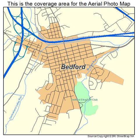 Aerial Photography Map Of Bedford Pa Pennsylvania