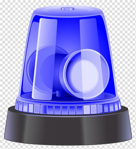 Blue Beacon Light Illustration Siren Police Car Blue Police Siren