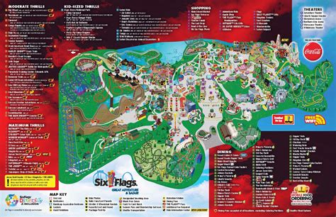 Park Map Six Flags Great Adventure