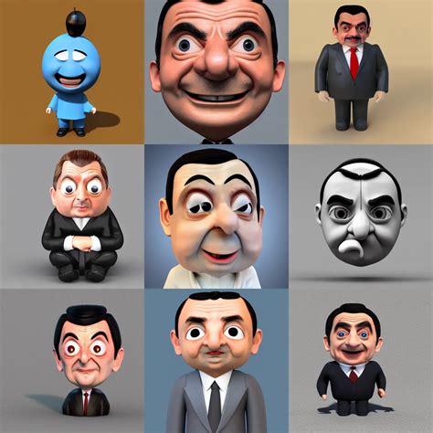 Mr Bean As An Emoji 3 D Render Soft Light 8 K Stable Diffusion