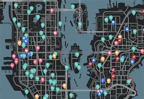 Gta Iv Map With Street Names