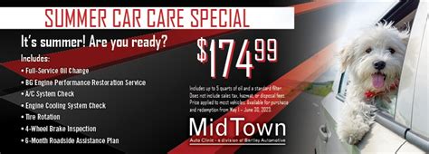 Car Care Specials Midtown Auto Clinic Austin Mn