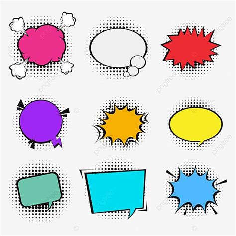 Comics Balloon Clipart Vector Comic Sticker Balloon Text Comic