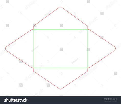 Baronial Envelope C4 Size Die Cut Stock Vector Royalty Free