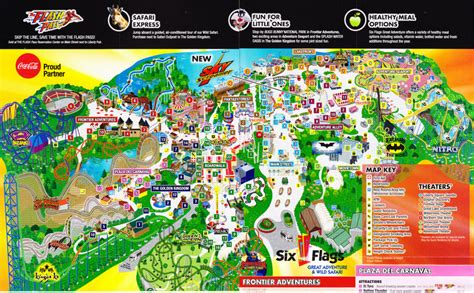 Six Flags Great Adventure 2012 Park Map