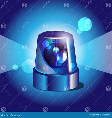 Blue Police Light Royalty Free Stock Photo Image 7094155