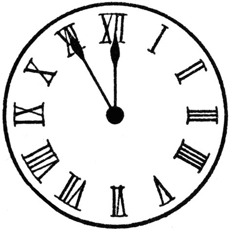 Clock Face Clipart Free Download On Clipartmag