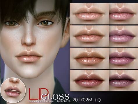 S Club Male Lipstick Lip Color Makeup The Sims 4 Sims4 Clove Share