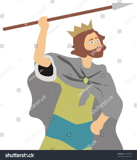 Art Illustration King David Bible Stock Vector Royalty Free 13244293