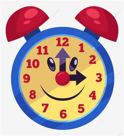 Cartoon Alarm Clock Clipart Png Images Alarm Clock Face Cartoon Happy