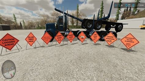 Logging Sign Pack V10 Fs22 Mod Farming Simulator 22 Mod