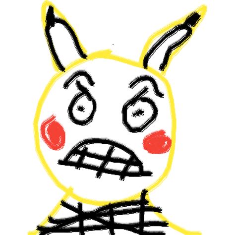 Pixilart Angry Pikachu By Braydenjbg