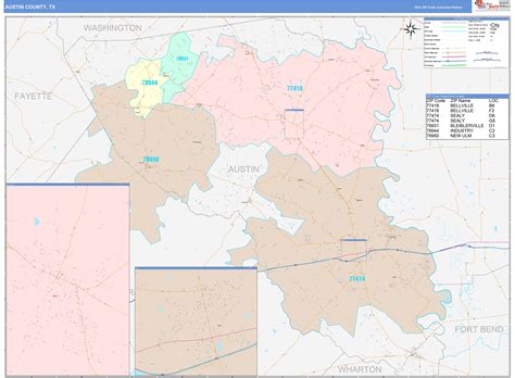 Austin Counties Map