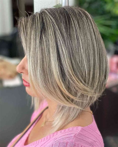 Medium Length Angled Bob Hairstyles