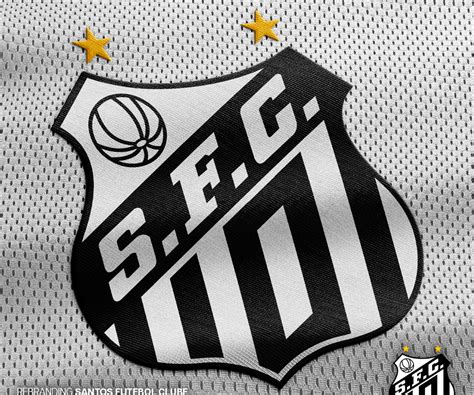 Designer redesenha escudo do Santos homenagem a Pelé