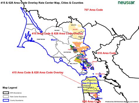 437 Area Code Map