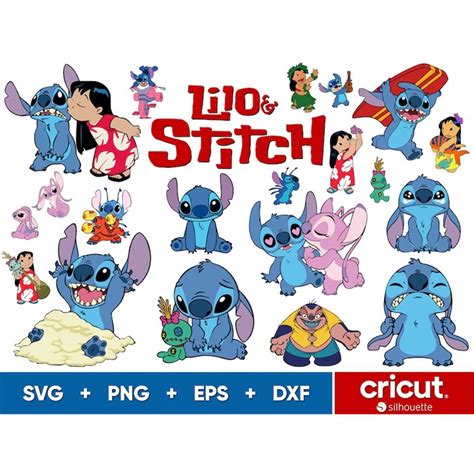 Lilo And Stitch Svg Layered Svg Files For Cricut And Silhou Inspire