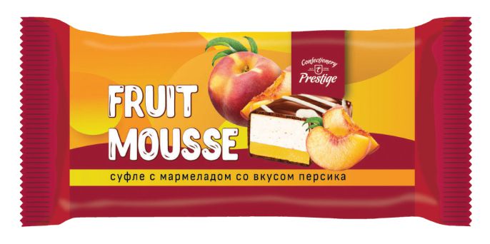 Candies “Fruit mousse” souffle assorti with peach and cherry flavored marmalade фото 2