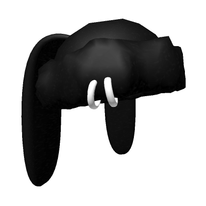 Black Emo Bunny Beanie's Code & Price - RblxTrade