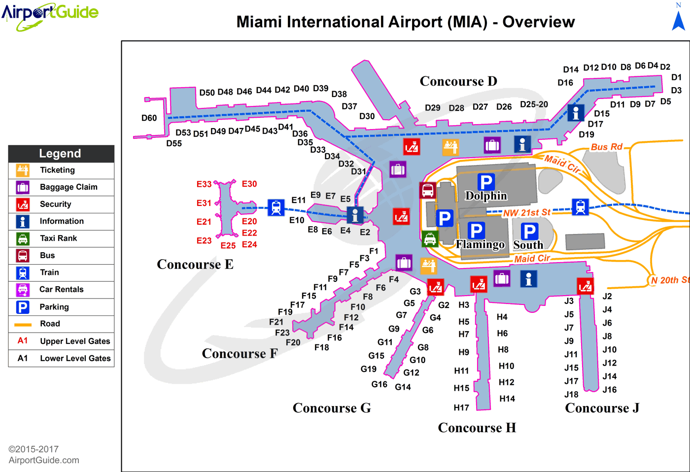 Tamiami Airport Map