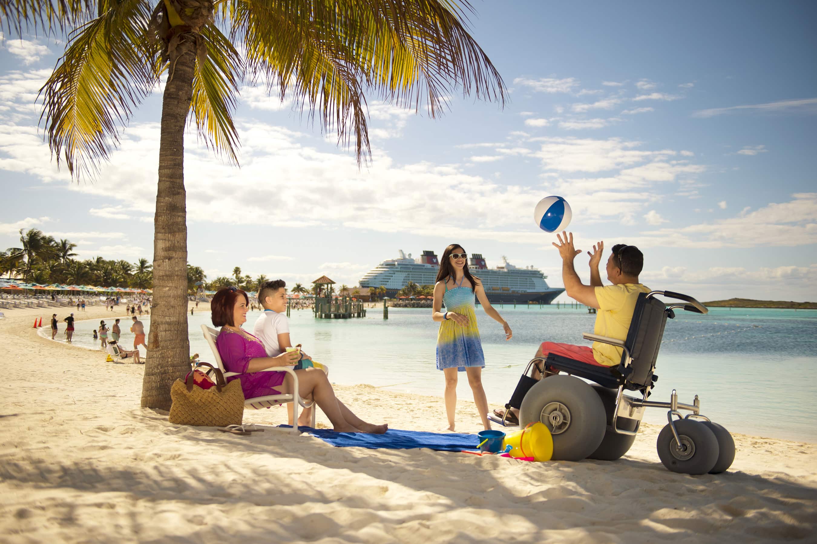 Get to the island early in the day if you want to be sure to nab a beach chair on Castaway Cay