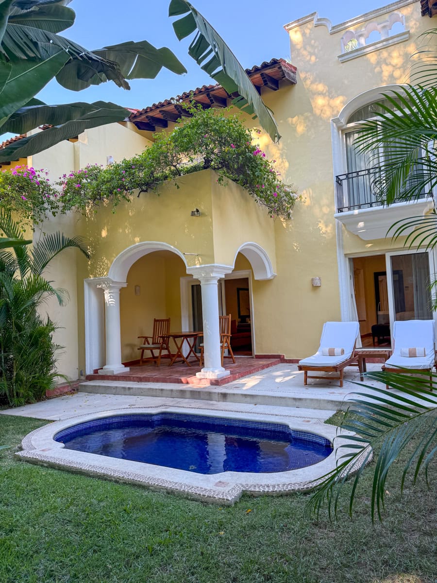 Our private plunge pool at Casa Velas Resort in Puerto Vallarta