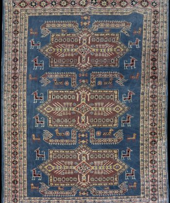 Kazak wool carpet antique