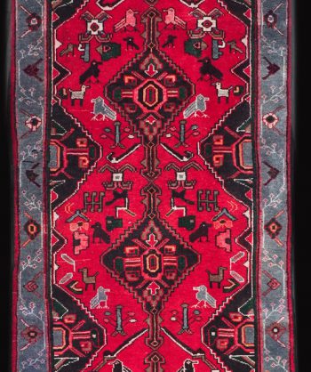 Antique Persian Wool Tribal Carpet