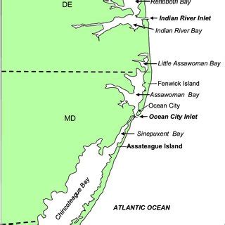 Location map for Delmarva Peninsula | Download Scientific Diagram