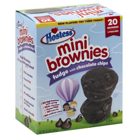 Hostess Fudge Mini Brownies 20 Count, 8.5 oz - Kroger