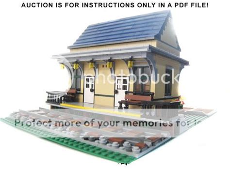 Lego City Custom - Train Station - INSTRUCTIONS ONLY! | eBay