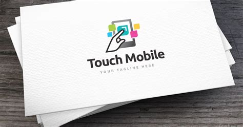 Touch Mobile Logo Template by empativo on Envato Elements