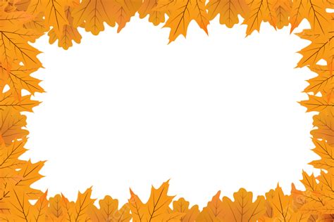 Landscape Autumn Leaves Border Design, Autumn Leaf, Leaf Border, Autumn Border PNG and Vector ...