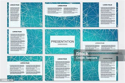 Set Of Modern Business Presentation Templates In A4 Size Connection Stock Illustration ...