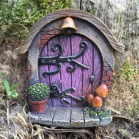 Mini Fairy Door - Pink Hobbit Shire – Prezents