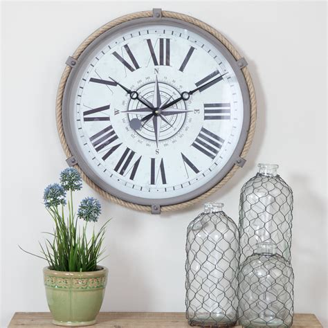 Aspire Home Accents Seabrook Nautical Wall Clock - Walmart.com